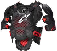 Alpinestars A-10 V2 Protector de pecho, negro/rojo, Talla M/L