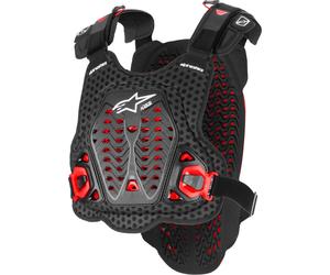 Alpinestars A-5 Plasma Armadura pectoral, negro/rojo, Talla M/L