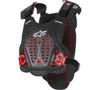 Alpinestars A-5 Plasma Armadura pectoral, negro/rojo, Talla XS/S