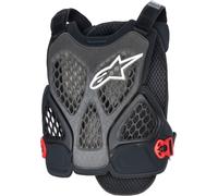 Alpinestars A-6 PLASMA Chaleco protector de bicicleta, negro/rojo, Talla M