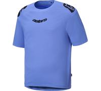 Alpinestars A-Aria Polartec Baja Elite Maillot de ciclismo de manga corta, azul, tamaño S para Hombres