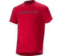 Alpinestars A-Aria Switch Maillot de ciclismo de manga corta, rojo, Talla M