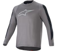 Alpinestars A-Dura Dri Astar Maillot de ciclismo de manga larga, gris oscuro, Talla XL