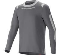 Alpinestars A-Dura Dri Wool Maillot de ciclismo de manga larga, gris oscuro, Talla XL