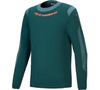 Alpinestars A-Dura Dri Wool Maillot de ciclismo de manga larga, verde, tamaño M para Hombres
