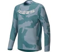 Alpinestars A-Dura Hollow Camo Maillot de bicicleta, verde, tamaño 2XL para Hombres