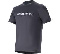 Alpinestars A-Dura Switch Maillot de ciclismo juvenil de manga corta, negro, tamaño L