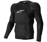 Alpinestars A-Impact Plasma Chaqueta protectora de manga larga, Negro/Blanco, Talla S