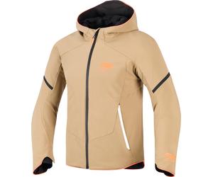 Alpinestars Aeroshel Chaqueta textil impermeable para motocicleta, Caqui oscuro, Talla XL