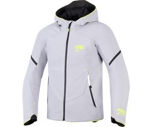 Alpinestars Aeroshel Chaqueta textil impermeable para motocicleta, gris-amarillo, tamaño 2XL para Hombres