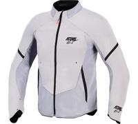 Alpinestars Aeroshell Airflow Chaqueta textil para motocicletas, negro-gris, tamaño XL para Hombres