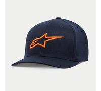 Alpinestars Ageless Curve Hat Casual Wear Cap - Azul Marino Naranja (7032) S/M