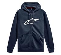 Alpinestars Ageless Zip Hoodie V3 Sudadera, Azul Marino/Blanco, L para Hombre