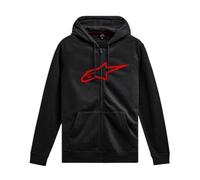 Alpinestars Ageless Zip Hoodie V3 Sweatshirt Sudadera con Capucha para Hombre Negro/Rojo XXL