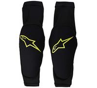 Alpinestars Paragon Plus Protectores de rodilla, negro-amarillo, tamaño S para Hombres