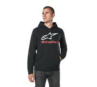 Alpinestars Always Hoodie V3 Sudadera, Negro/Blanco/Rojo, M para Hombre