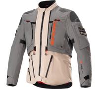 Alpinestars AMT-10 R Drystar® XF chaqueta textil impermeable para motocicletas, gris-beige, tamaño S para Hombres
