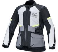 Alpinestars Andes Air, Chaqueta textil Drystar 3XL male Gris Claro/Gris Oscuro/Negro/Amarillo Neón