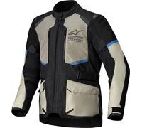 Alpinestars Andes Air Drystar chaqueta textil impermeable para motocicletas, negro-gris-azul, tamaño 2XL para Hombres