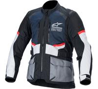 Alpinestars Andes Air Drystar chaqueta textil impermeable para motocicletas, negro-blanco-azul, tamaño S para Hombres