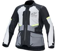Alpinestars Chaqueta textil Andes Air Drystar Hombre S Gris claro/Gris oscuro/Negro/Amarillo neón