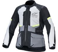 Alpinestars Andes Air Drystar chaqueta textil impermeable para motocicletas, negro-gris-amarillo, tamaño XL para Hombres