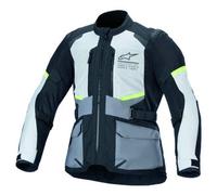 Alpinestars Andes Air, Chaqueta textil Drystar 3XL male Gris Claro/Gris Oscuro/Negro/Amarillo Neón
