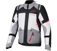 Alpinestars Andes V4, Chaqueta textil Drystar 5XL male Gris Oscuro/Gris/Rojo