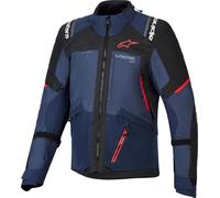 Alpinestars Andes V4 Drystar Chaqueta textil impermeable para motocicleta, negro-azul, tamaño L para Hombres