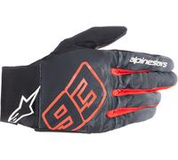 Alpinestars Aragon Guantes de motocicleta, negro-blanco-rojo, tamaño 2XL para Hombres