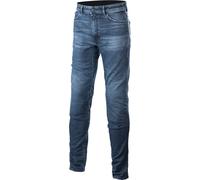 Alpinestars Argon Slim Fit Denim Pantalones textiles para motocicleta, Azul, Talla 28
