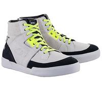 Alpinestars AS-DSL Akio Scarpe da moto, grigio chiaro/verde, 10.5 (43.5)