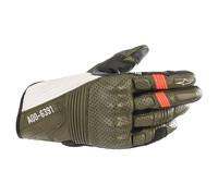 Alpinestars AS-DSL Kei Guantes de motocicleta, negro-blanco-verde, tamaño 2XL para Hombres