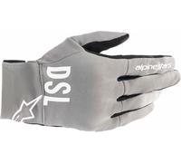 Alpinestars AS-DSL Shotaro Guantes de motocicleta, negro-gris, tamaño S para Hombres