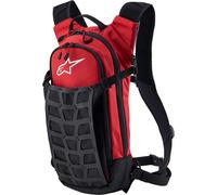 Alpinestars AT-9 Mochila de moto, negro/rojo, Talla única