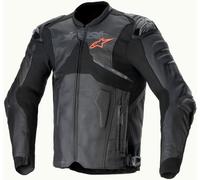 Alpinestars Atem V5 Chaqueta de cuero de moto perforada, negro, tamaño 48 para Hombres