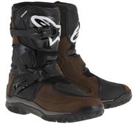 Alpinestars Belize Drystar Oiled Botas moto impermeable, negro-marrón, tamaño 40 41 para Hombres