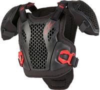 Alpinestars Bionic Action Armadura de pecho juvenil, negro-rojo, tamaño S M