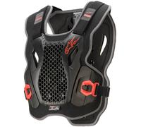 Alpinestars Bionic Action Chaleco protector, negro/rojo, Talla M/L