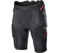 Alpinestars Bionic Pro Protector Shorts, negro/rojo, Talla M
