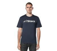 Alpinestars Blaze 2.0 Csf Tee T-Shirt para Hombre Camiseta de Manga Corta con Cuello Redondo Azul marino/Blanco/Gris L