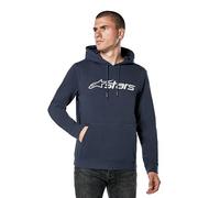 Alpinestars Blaze Hoodie V3 Sweatshirt Sudadera con Capucha para Hombre Azul Marino/Gris S