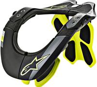 alpinestars BNS Tech-2 Collarín cervical Negro/Amarillo neón XS/S unisex