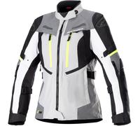 Alpinestars Bogotá Pro, chaqueta textil Drystar mujer XL female Gris Claro/Gris Oscuro/Amarillo Neón