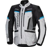Alpinestars Chaqueta Bogotá Pro Drystar textil impermeable Gris hielo/Negro/Cian L Hombre