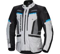 Alpinestars Bogota Pro Drystar® chaqueta textil impermeable para motocicletas, Gris claro/azul, Talla S