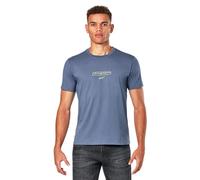 Alpinestars Bold Type Back Csf tee Camiseta, Azul Pizarra, S para Hombre