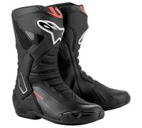 Alpinestars SMX-6 V3 Motocicleta Moto Botas Negro Rojo Fluo