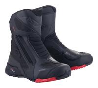 Alpinestars Botas De Motocicleta RT-7 Drystar Negras Rojas Para Street Dirt