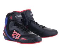 ALPINESTARS Botas FQ20 Faster-3 Rideknit Fabio Quartararo Black / Bright Red / Blue 10 (EU 43)